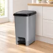 DÜNYA Slim pedálos szemetes 60 L 32x52x42,5 cm szürke-antracit