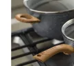 TOGNANA Stone&wood 8 részes indukciós edénykészlet szürke kőhatású fa mintázatú fogantyúkkal
