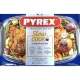Pyrex ESSEN szögletes sütőtál+fedő 6,7l (4,4l+2,3l)