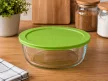 PYREX COOK&STORE Kerek sütőtál műanyag tetővel 1 L 7x20 cm