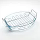 PYREX IRRESISTIBLE ovál sütőtál fém grillráccsal 38x27cm, 4l