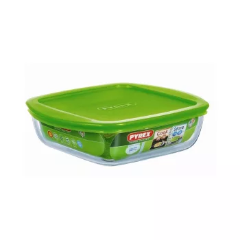   Pyrex COOK&STORE szögletes sütőtál+műa.fedő 20x17 cm 1l