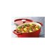 Pyrex öntöttvas, zománcozott sütőtál ovál 28cm 3,3 L PIROS
