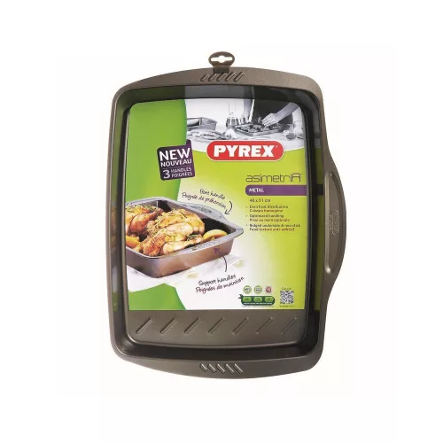 Pyrex ASIMETRIA bevonatos tepsi 40x31x6 cm