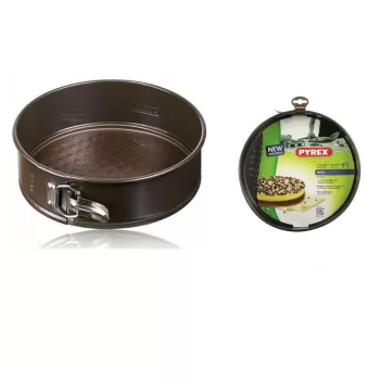 Pyrex ASIMETRIA bevonatos tortaforma kerek csatos 26 cm