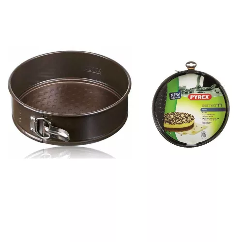 Pyrex ASIMETRIA bevonatos tortaforma kerek csatos 26 cm