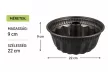 Pyrex ASIMETRIA bevonatos kuglófsütő 9x22 cm 2,4 L fekete