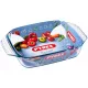 PYREX IRRES Szögletes sütőtál füles 2,2L 31x20x6 cm  áttetsző