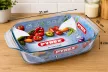 PYREX IRRES Szögletes sütőtál füles 2,2L 31x20x6 cm  áttetsző