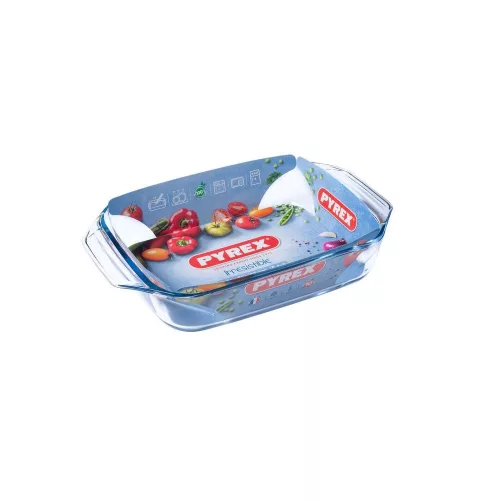 Pyrex IRRES szögl.sütőtál füles 35x23x6cm 2,9 L