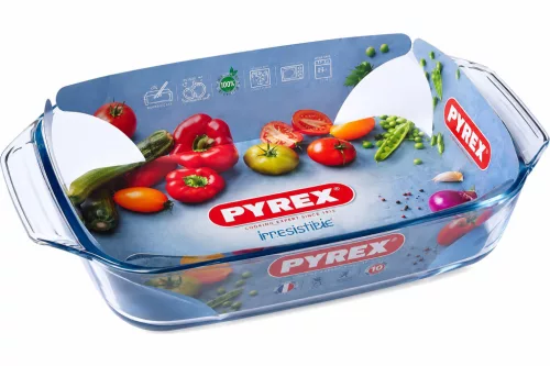 PYREX IRRES Szögletes sütőtál füllel 2,9 L 35x23x6 cm  
