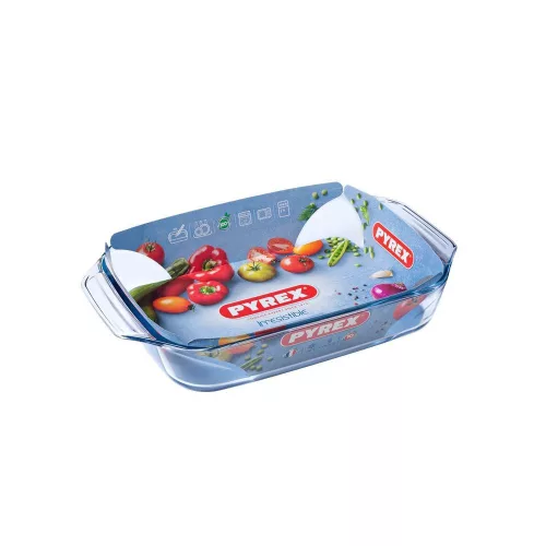 Pyrex IRRES szögl.sütőtál füles 39x28x7cm 4l