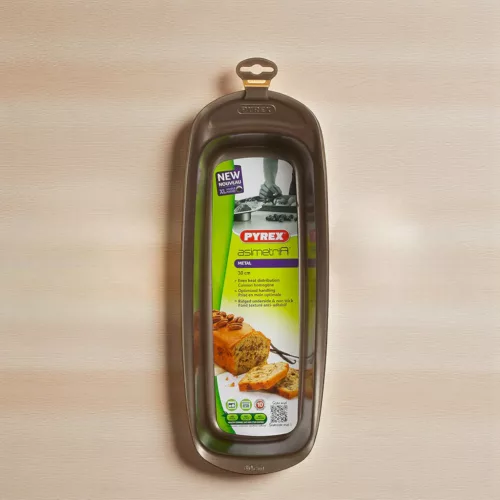 ASIMETRIA bevonatos püspökkenyérforma 30x11 cm 1,8 l