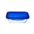 PYREX COOK&GO Szögletes sütőtál műanyag fedővel 1,7 L 24x18x6cm