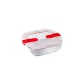 Pyrex COOK&HEAT téglatest sütőtál+műa.tető 23x15x6cm 1,1l