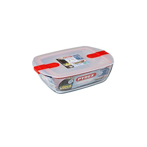 Pyrex COOK&HEAT téglatest sütőtál+műa.tető 28x20x8 cm 2,5l