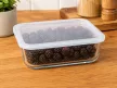 PYREX COOK&FREEZE téglatest sütőtál műanyag tetővel 1,5 L 22x17x6 cm