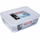 PYREX COOK&FREEZE Szögletes sütőtál műanyag tetővel 2,6 L 25x19x8 cm