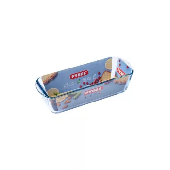 PYREX üveg püspökkenyér forma 31x12x8 cm 1,7 liter