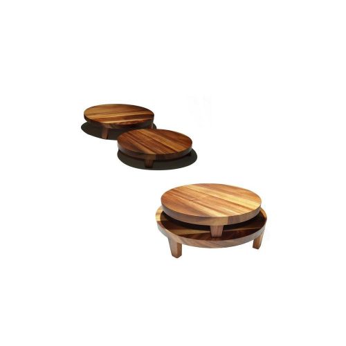 PARAWOOD Fa büféállvány 2 db /40x9 cm + 33x6 cm