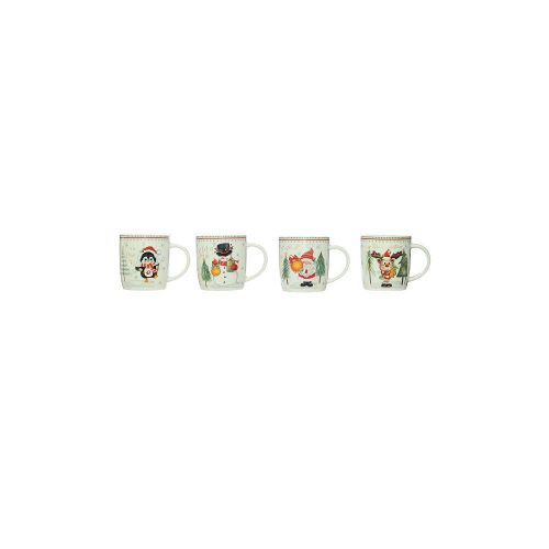 Karácsonyi porcelán bögre karácsonyi dekor 38 cl
