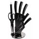 Berlinger Haus Black Silver bevonatos KÉSKÉSZLET 8 részes, BH-2565N