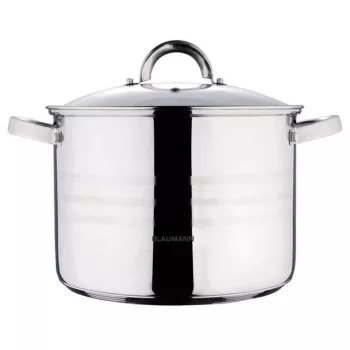   Blaumann GOURMET LINE rozsdamentes fazék üvegfedővel 15,5 L (BL-1013)