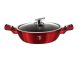 Berlinger Haus BURGUNDY bevonatos MÉLY SERPENYŐ Fedővel 32 cm (füles) - INDUKCIÓS / BH-1264N / ​