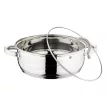 Blaumann GOURMET LINE rozsdamentes lábos üvegfedővel 3,75 L (BL-1003)