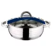 Blaumann GOURMET LINE rozsdamentes lábos üvegfedővel 3,75 L (BL-1003)