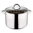 Blaumann GOURMET LINE rozsdamentes fazék üvegfedővel 7,7 L (BL-1010)