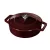BURGUNDY-B. öntöttvas sütőtál+fedő 26x7,5cm 2,75L matt fekete belső bevonat Berlinger Haus