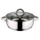 Blaumann GOURMET LINE rozsdamentes lábos üvegfedővel 2,75 L (BL-1002)
