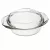 SIMAX STAR LINEA Hőálló sütőtál kerek tál 5,1 L tetővel 36,8x32x7,5 cm áttetsző