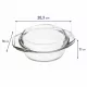 SIMAX STAR LINEA Hőálló sütőtál kerek tál 1 L tetővel 20,3x16x7,1 cm áttetsző