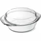 SIMAX STAR LINEA Hőálló sütőtál kerek tál tetővel 3,7 L 9x29x28,5 cm áttetsző
