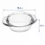SIMAX STAR LINEA Hőálló sütőtál kerek tál 1,4 L tetővel 8,1x 18,2 cm áttetsző
