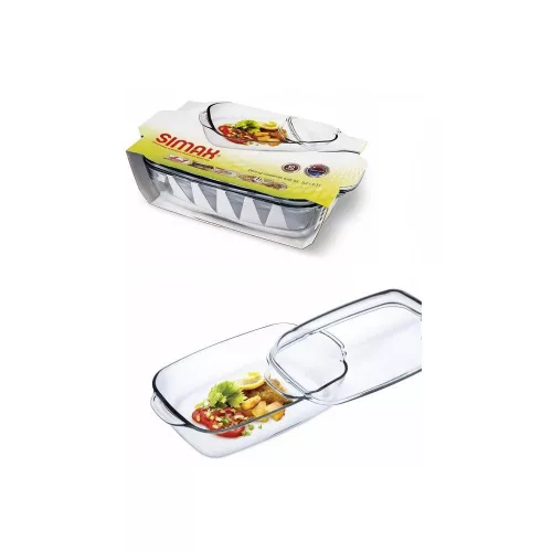 Simax STAR LINEA hőálló sütőtál szögl.tál 3,2+2,3 liter