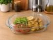 SIMAX STAR LINEA Hőálló szögletes sütőtál tetővel 5,5 L 36,5x20,8x13,5 cm áttetsző