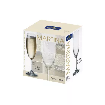 MARTINA BOHEMIA pezsgős flőte 22 cl (6 db)