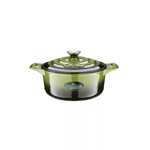 La Cuisine GREEN öntöttvas lábos 26x12cm 4,75l + fedő
