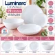 Luminarc ARC Diwali White 19 részes étkészlet 6 személyre fehér edzett opálüveg