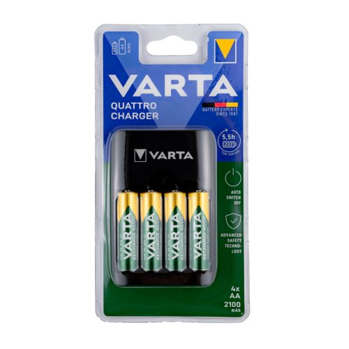 VARTA Akkutöltő Quatro USB + 4x2100mAh R2U AA