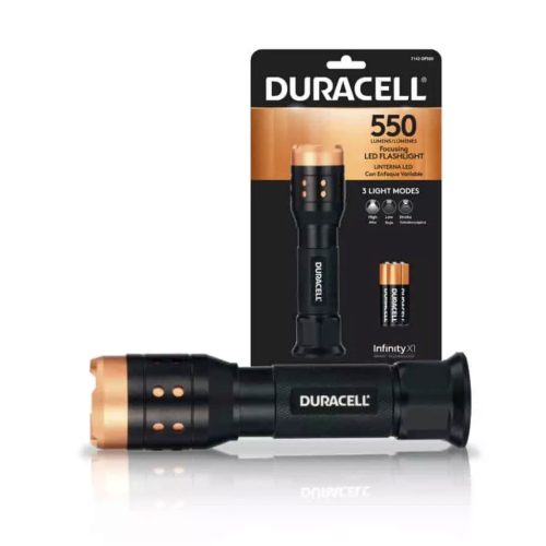 Duracell Elemlámpa Aluminium DF550SE (+3AAA) IPX4 (550 lumen) B1