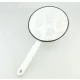 SZŰRŐ FEHÉR ZOMÁNC NYELES 18 CM