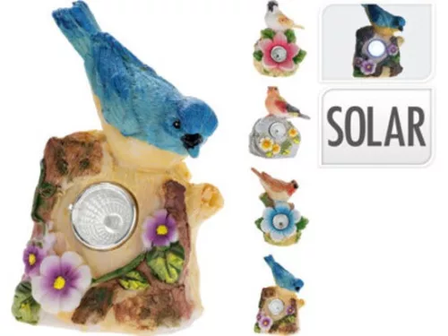 SOLAR LÁMPA MADARAK 9X6,5X11,5CM 4F.
