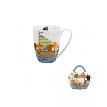 BÖGRE PORCELÁN 350ML 'CATS CREW'