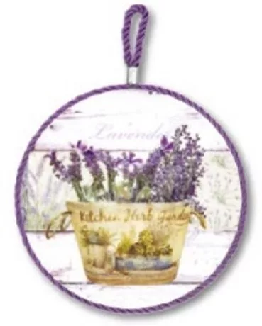 EDÉNYALÁTÉT FALI KER. LEVENDULÁS 16X16CM