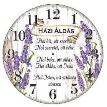 FALI ÓRA LEVENDULÁS "HÁZI ÁLDÁS"