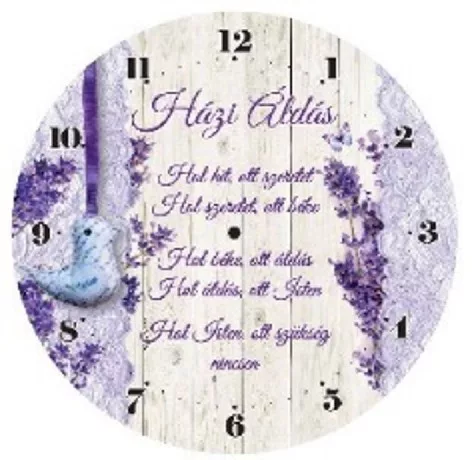 FALI ÓRA LEVENDULÁS "HÁZI ÁLDÁS"